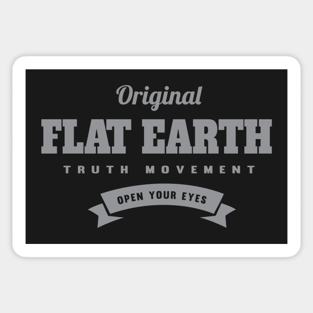 Flat Earth Original Sticker by VeesTees